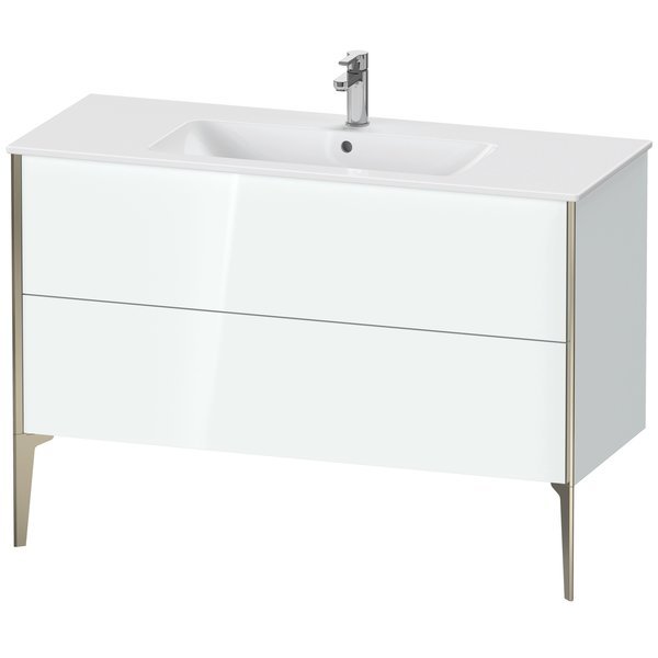 Xviu Floor Standing Vanity Unit White High Gloss, Duravit, Mfr#: XV44840B185